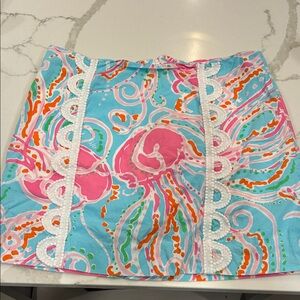 Lily Pulitzer Jellies Be Jammin Skort in size 0.